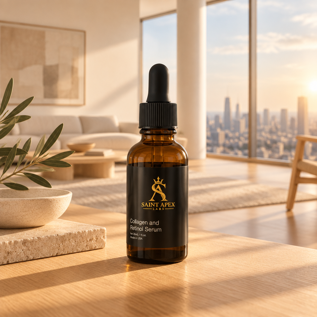 Collagen & Retinol Serum with Hyaluronic Acid, Hydrating Facial Serum by BLANKA