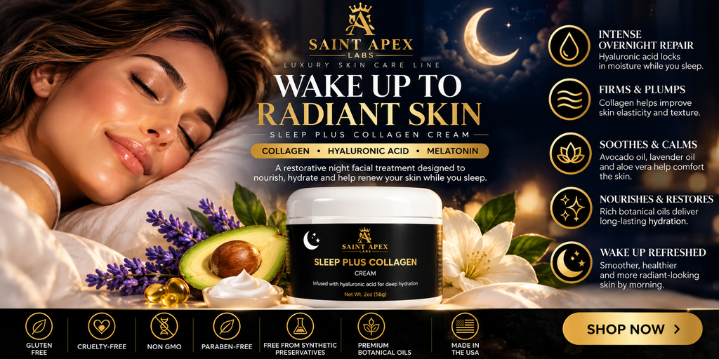 Women Sleep Plus Collagen Cream Hyaluronic Acid Night Facial Treatment by Supliful