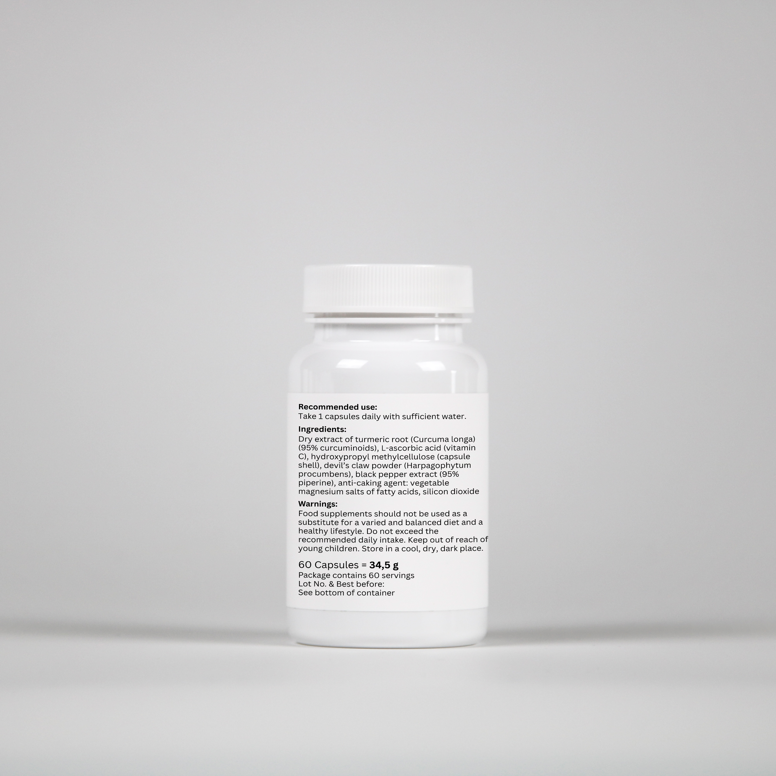 Turmeric + Black Pepper - 60 Capsules