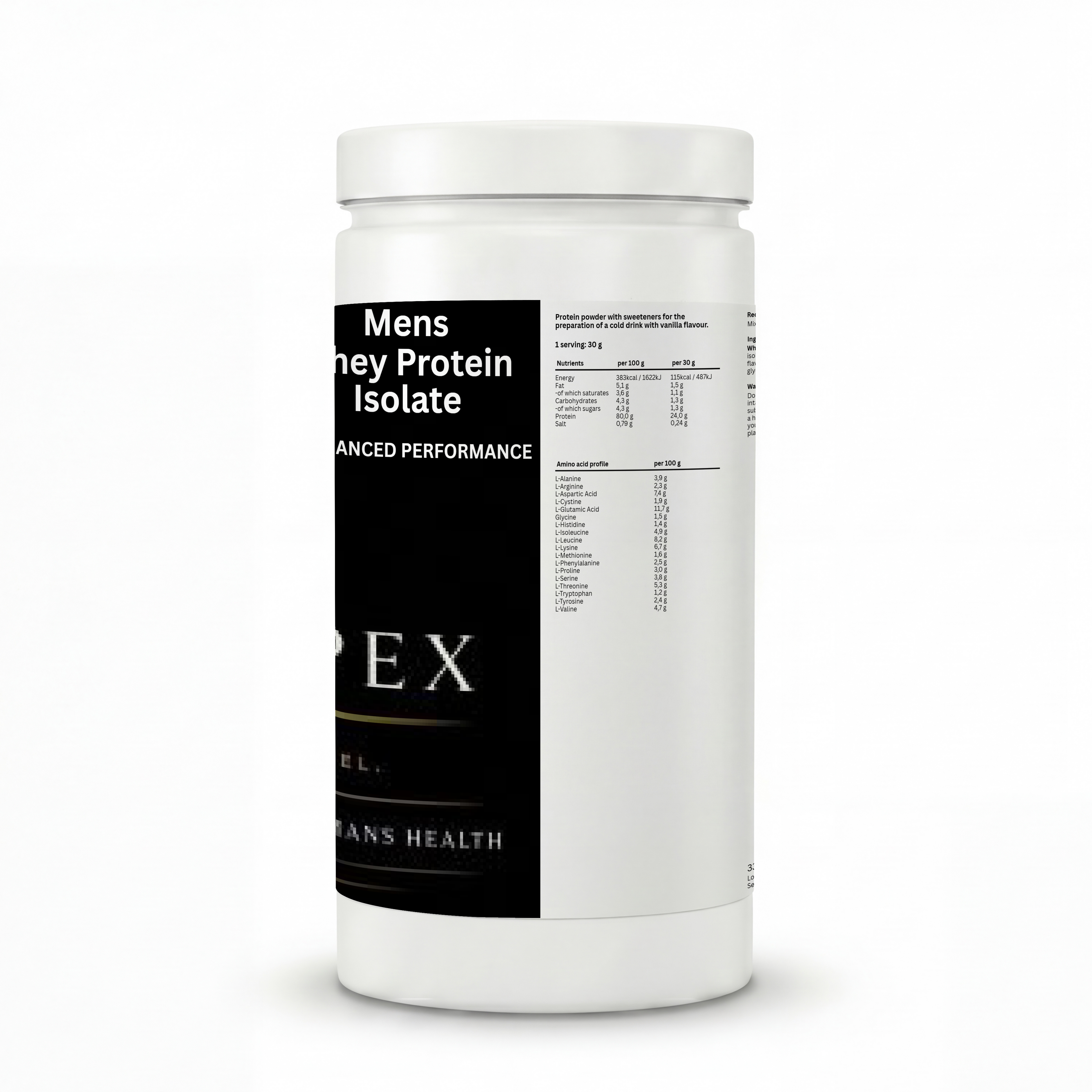 MENS PERFORMANCE Whey Protein Chocolate - 1000g