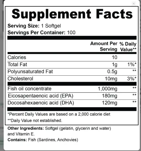 Omega-3 + Vitamin E combines ultra-pure fish oil with the antioxidant power of Vitamin E by Supliful