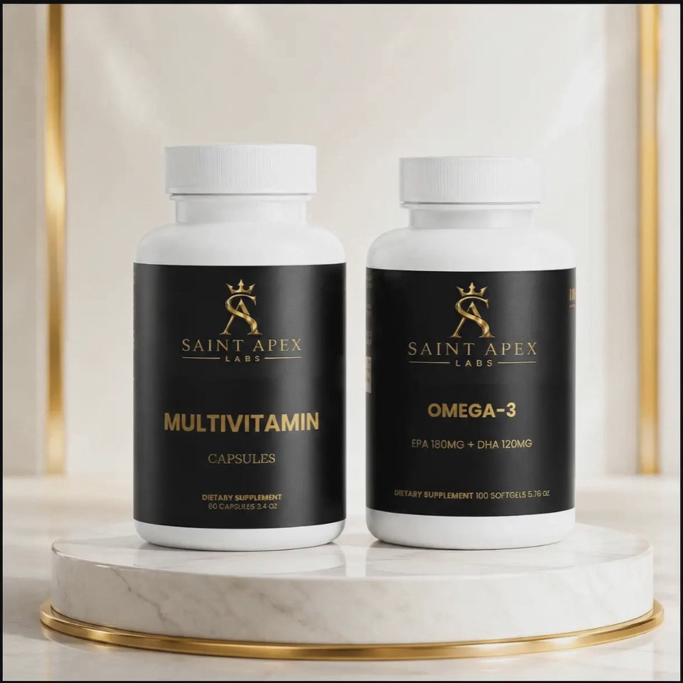 Saint Apex Labs Daily Vitamin & Omega Wellness Bundle – 2-Piece Set