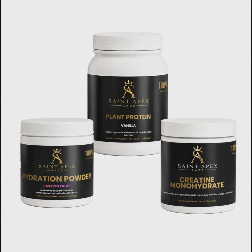 Saint Apex Labs Men’s Plant-Based Strength & Hydration Bundle
