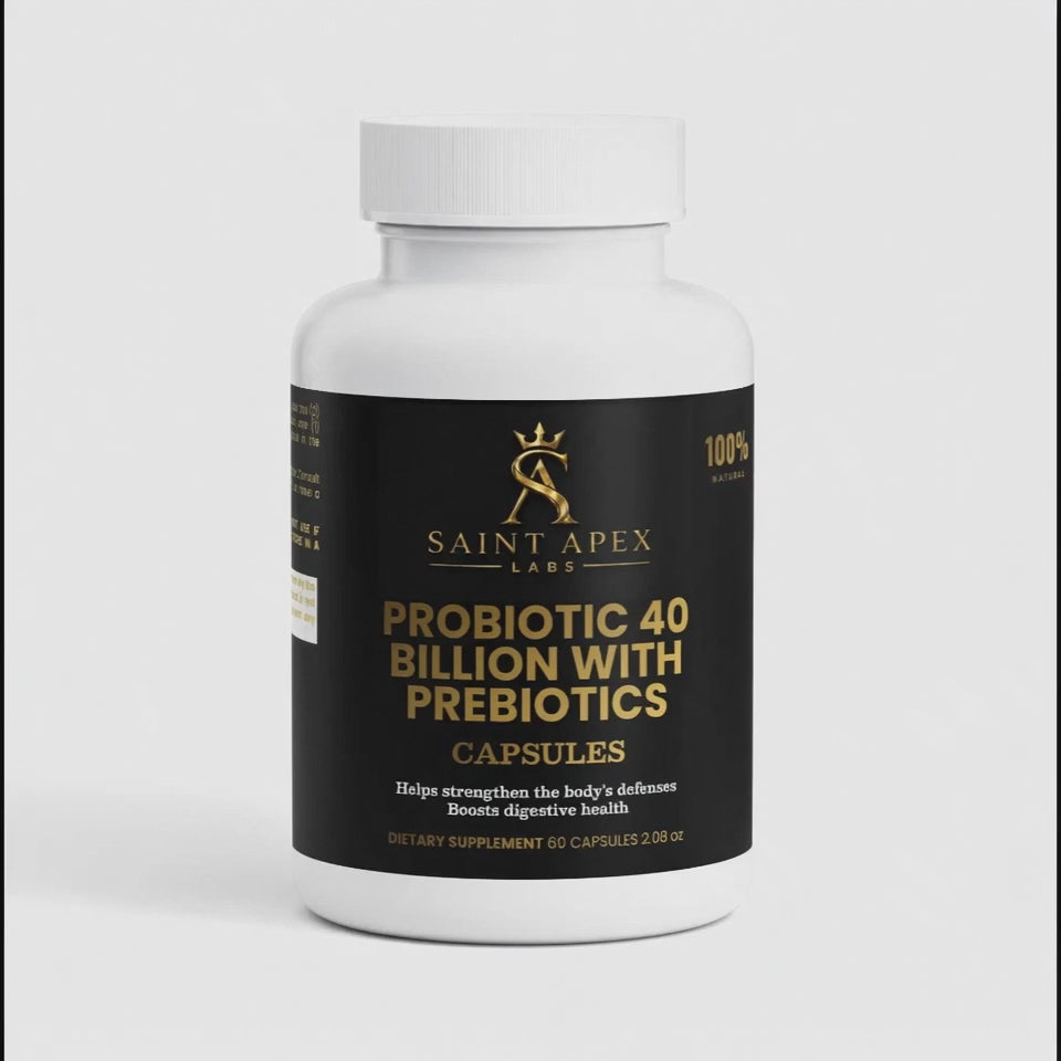 Multi Strain Probiotic 40 Billion With Prebiotics For Gut Health