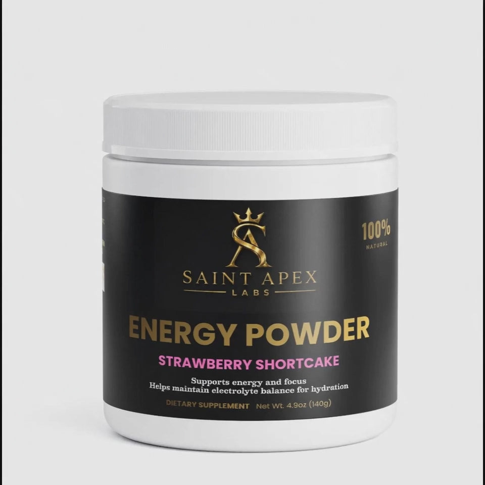 Energy Powder  Sugar Free For Smooth Sustained Focus (Strawberry Shortcake)